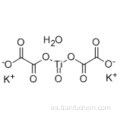 Oxalato de titanio y potasio CAS 14481-26-6